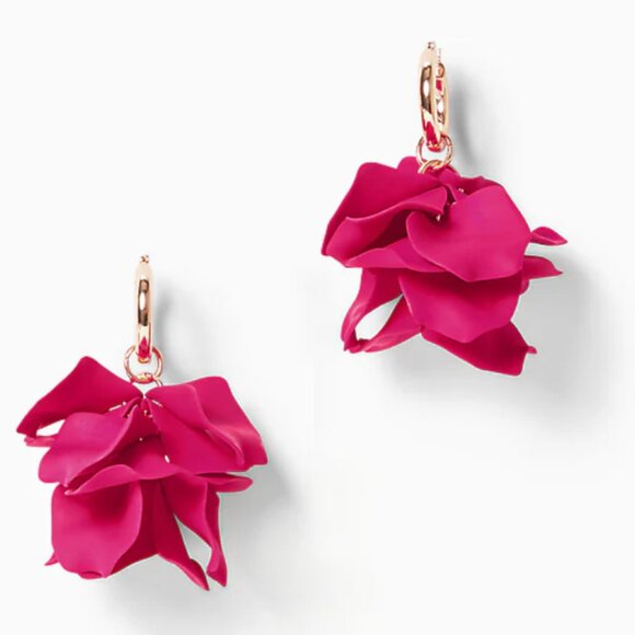 NWT Lilly Pulitzer Fine Vine Earrings - Raspberry Rouge - Picture 1 of 10
